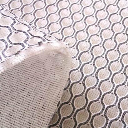 黑白双色单定型箱包鞋材手推车三明治网眼布