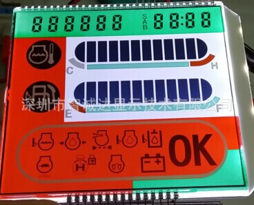 供应挖土机lcd段码液晶屏