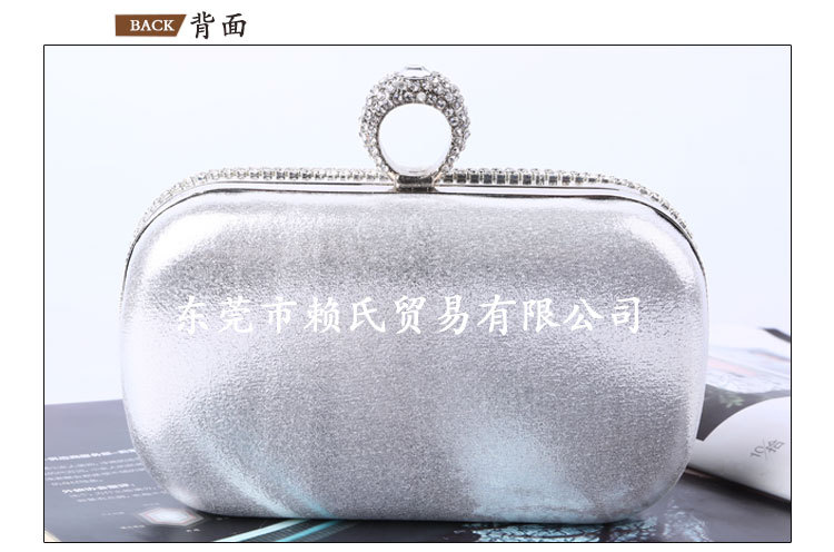 Single Shoulder Strap Strap Type Dinner Bag Diamond Tassel Handmade Rhinestone Ring Evening Messenger Clutch Wholesale