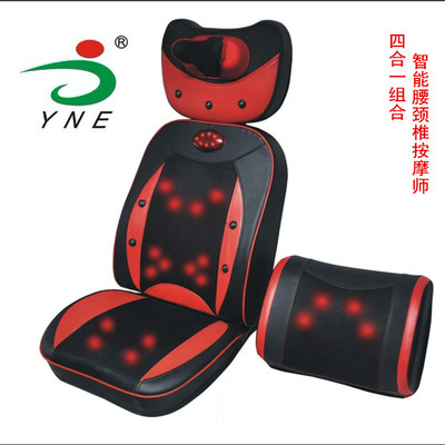 【供应】颈部腰部按摩垫 四节组合全身套装按摩器材 颈椎按摩靠垫|ms