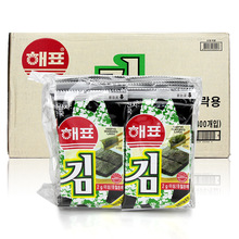 韓國進口零食品 海牌海飄海苔16g*40包休閑小吃美食 整箱批發