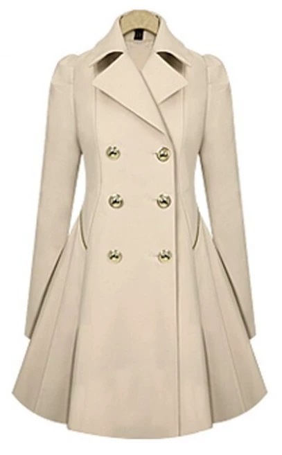 Длинная куртка, осеннее trench-coat, оптом, европейский стиль, облегающий, средняя длина, плюс сайз
