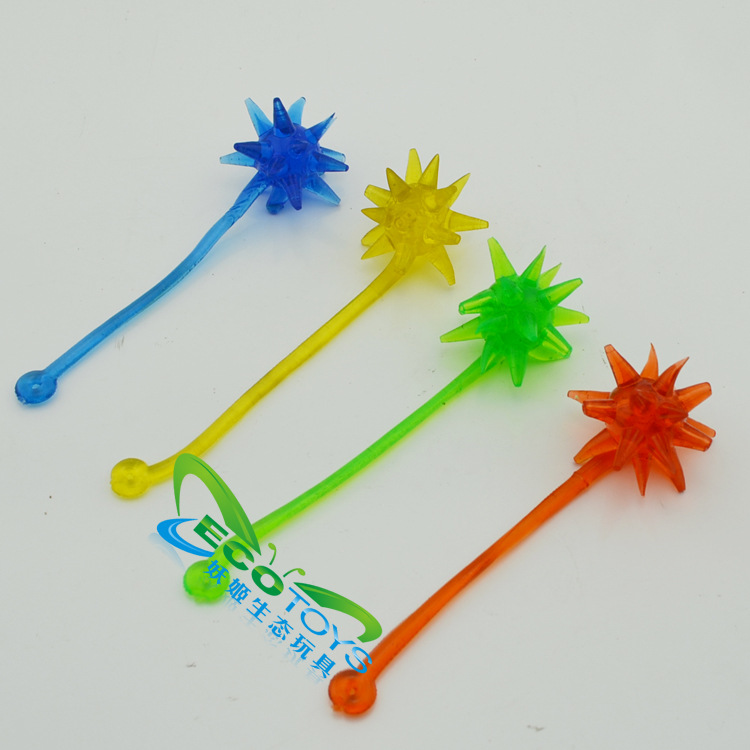 跨境货源TPR粘性玩具整人玩具捏捏乐流星锤吊板玩具厂家直销|ms