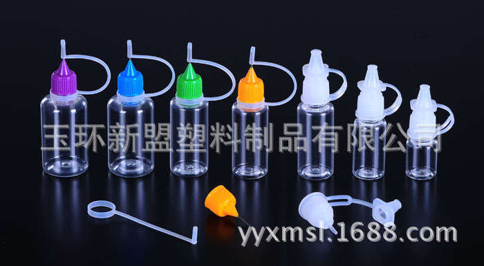 厂家热卖 连体旋盖注油瓶 针管式pet注塑吹塑瓶 规格齐全