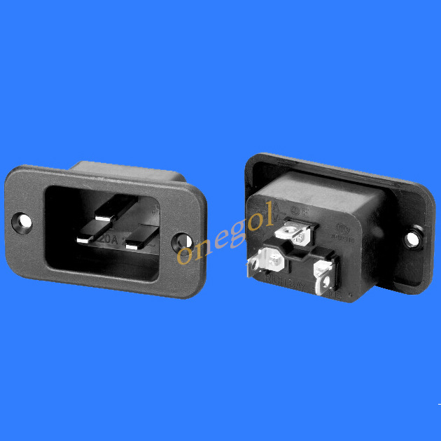 AC大电流插座 C20 PDU/抽油烟机插座16A/20A 250V大电流品字公座