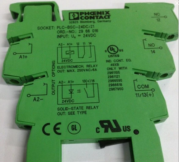 Базовый терминал PLC-HC 6,2 мм PLC-BSC-24DC/21 24 В постоянного тока