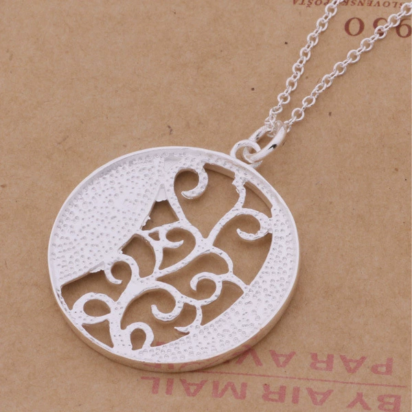 Серебряное модное ожерелье, аксессуар, серебро 925, корейский стиль, цветочный, городской стиль