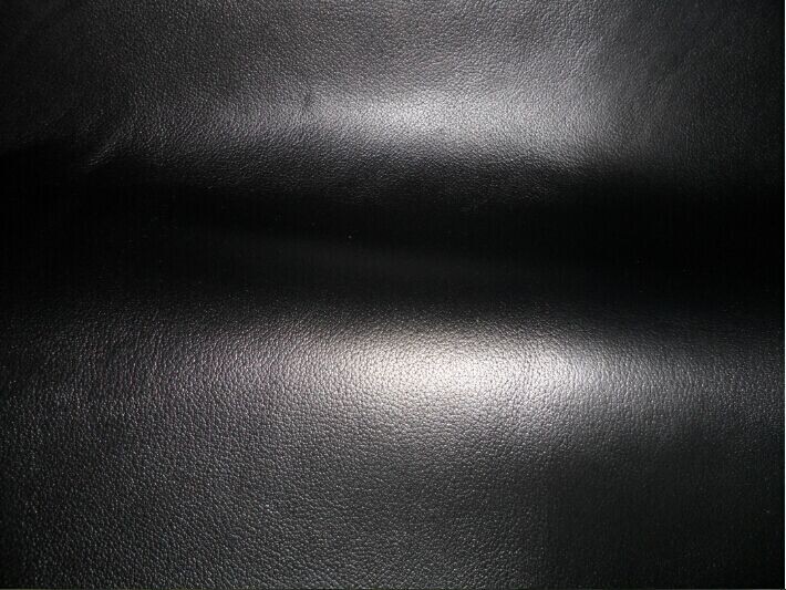 头层真皮 黄牛皮  黑色仿纳帕纹牛皮