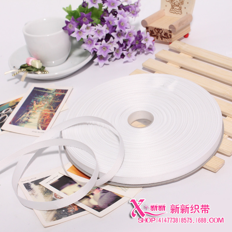 厂家批发 1CM素色涤纶罗纹带 diy蝴蝶结织带 发饰配件包装材料
