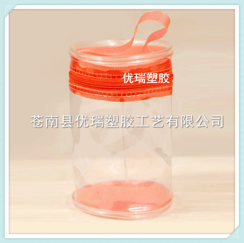 量大从优 供应大量pvc塑料圆筒袋圆筒包装袋 pvc手提圆筒