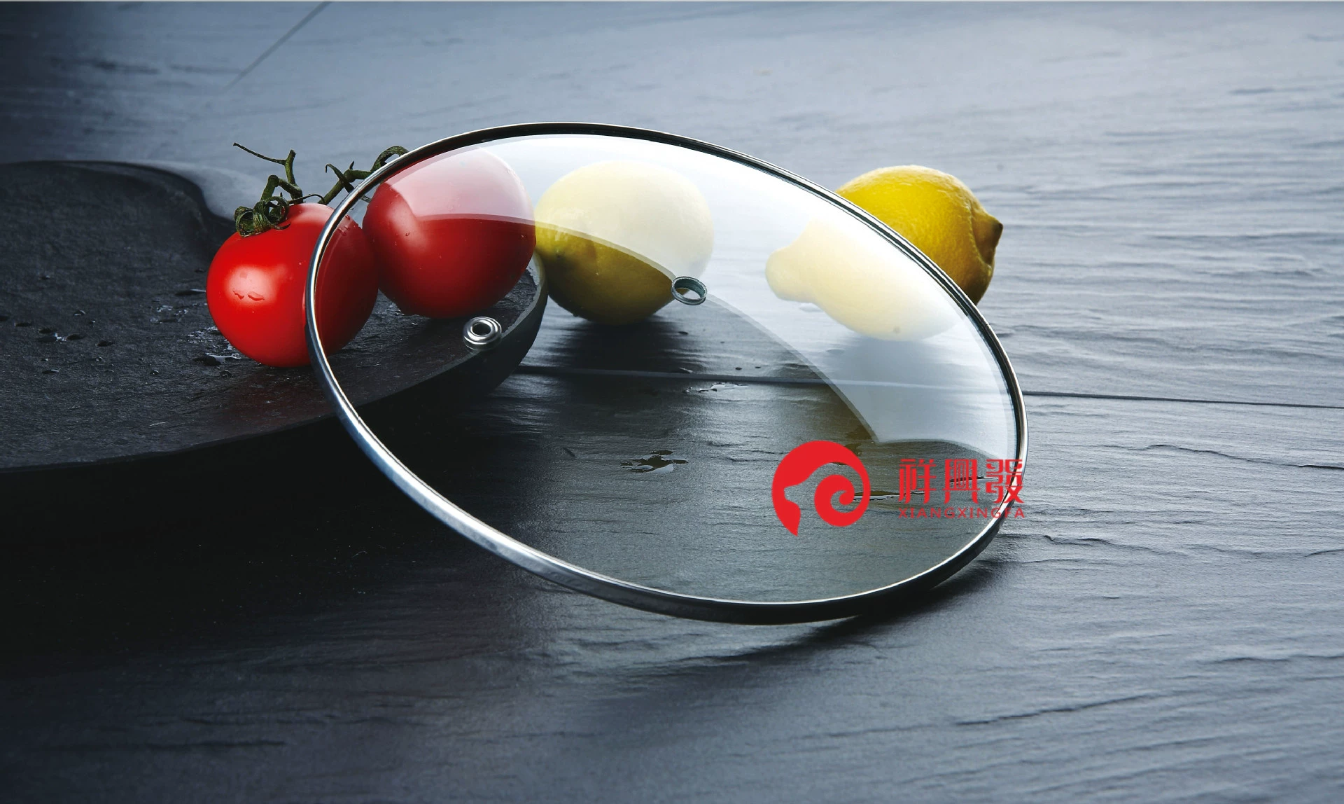 Крышка для кастрюли из закаленного стекла с кромкой из нержавеющей стали, оптовая продажа от производителя