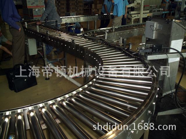 非标定 制精品动力辊道转弯输送线 滚筒转角输送线 材质多选