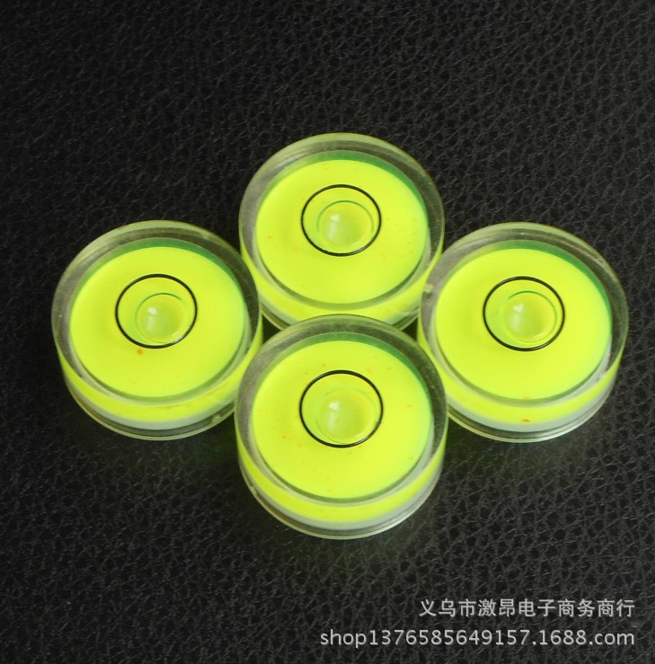 厂家直供 圆形水平仪 气泡水平仪 支架水平泡 水准泡 相框水平珠