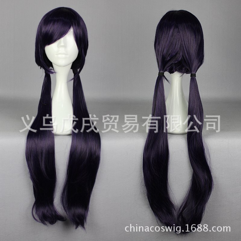 [1898 560C] dark blue long straight hair Love Live Tojo Hicos wig