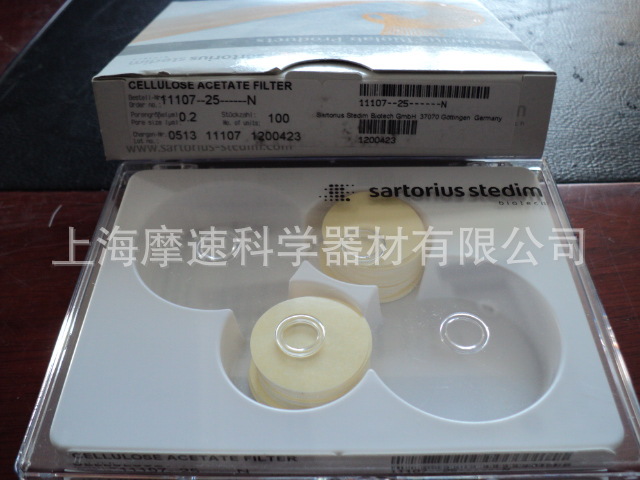 德国SARTORIUS 11107-25-N 醋酸纤维素膜25mm,0.2Um