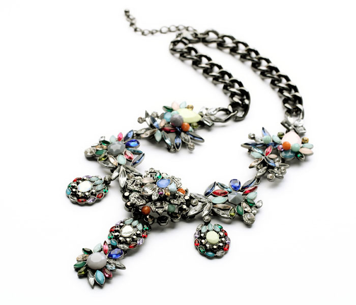 Fashion Items Wholesale Exaggerated Flowers Colorful Necklace Jewelry Wholesales Fashion display picture 7