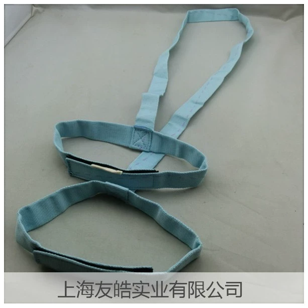 Небесно-голубой ремешок для скакалки для фитнеса Yu Полипропиленовый ремешок для коврика для йоги Двойной эластичный ремешок для йоги Ремешок на липучке