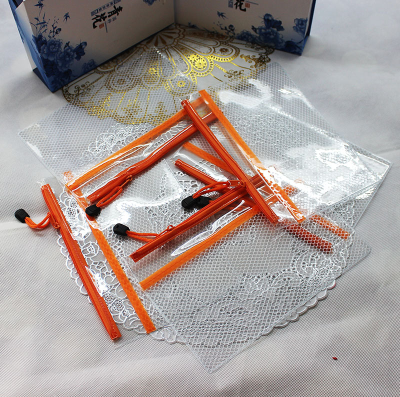 办公学习 pvcA5拉链袋 文件袋透明 拉边袋资料袋pvc文件袋批发