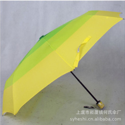 [Umbrella]the republic of korea 2014 summer new pattern Big stripes pinkycolor Rainbow Umbrella Folding umbrellas