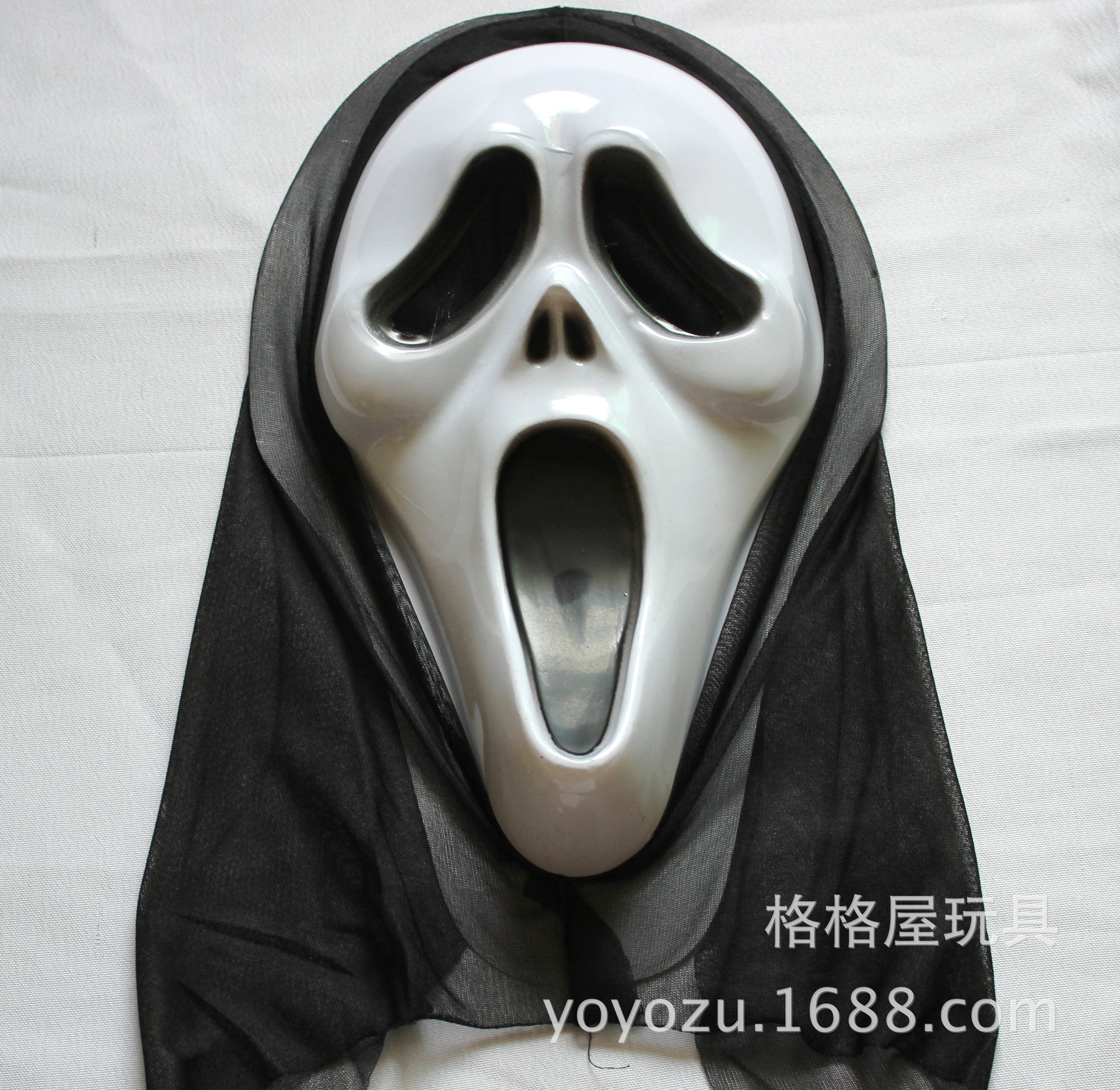 万圣节舞会派对面具节日演出恐怖鬼脸面具惊声尖叫面罩带舌头面具-阿里巴巴
