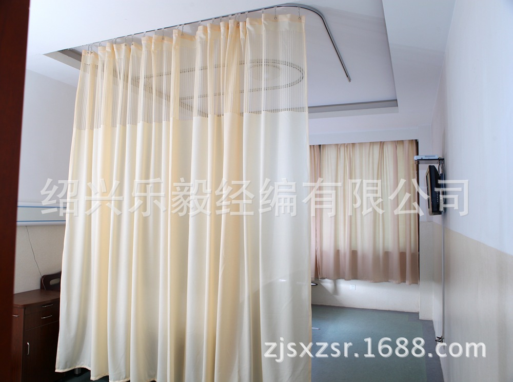 乐毅牌高档加厚医用隔帘窗帘布医院用病床隔断帘病房围帘厂家直销-阿里巴巴