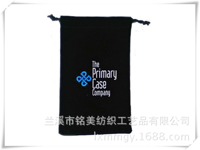 厂家直供多色logo 高品质束口抽绳绒布袋 收纳绒布袋 礼品包装袋