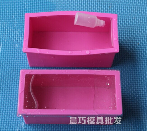Supply of square soap mold, silicone handmade soap mold, two-in-one, silicone mold + cover, 650g soap output