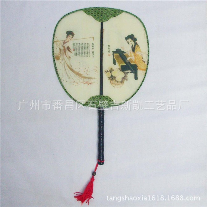 宫廷团扇 宫扇女扇复古工艺竹柄圆扇 舞蹈扇子-阿里巴巴
