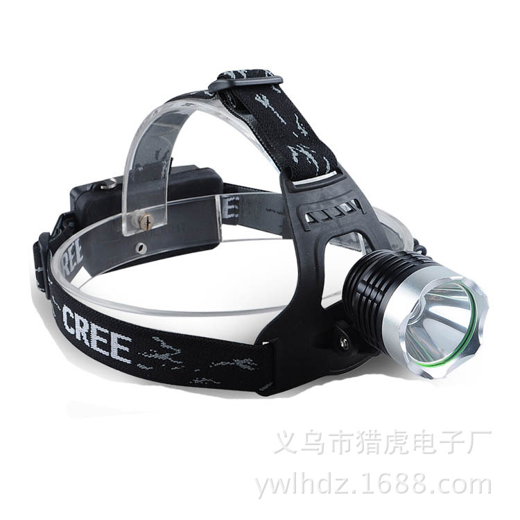 猎虎充电防水防汛头灯 T6强光18650锂电野营led头灯户外跨境热销|ms