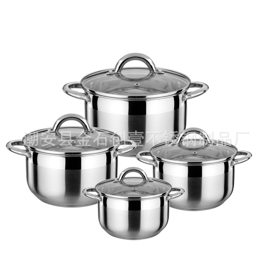 8件裝中式鍋 空心頂珠