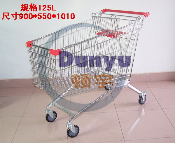 超市购物车 欧洲款超市手推车 厂家直销(210L)