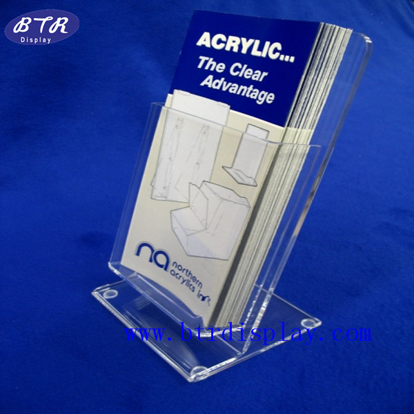 亚克力资料展架 广告宣传资料透明展示架资料盒