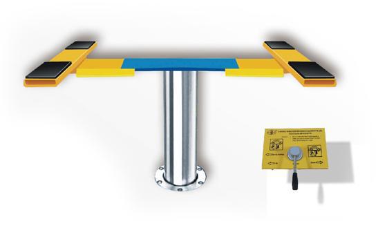 3.5T地埋式单立柱轿车举升机QJY-S5