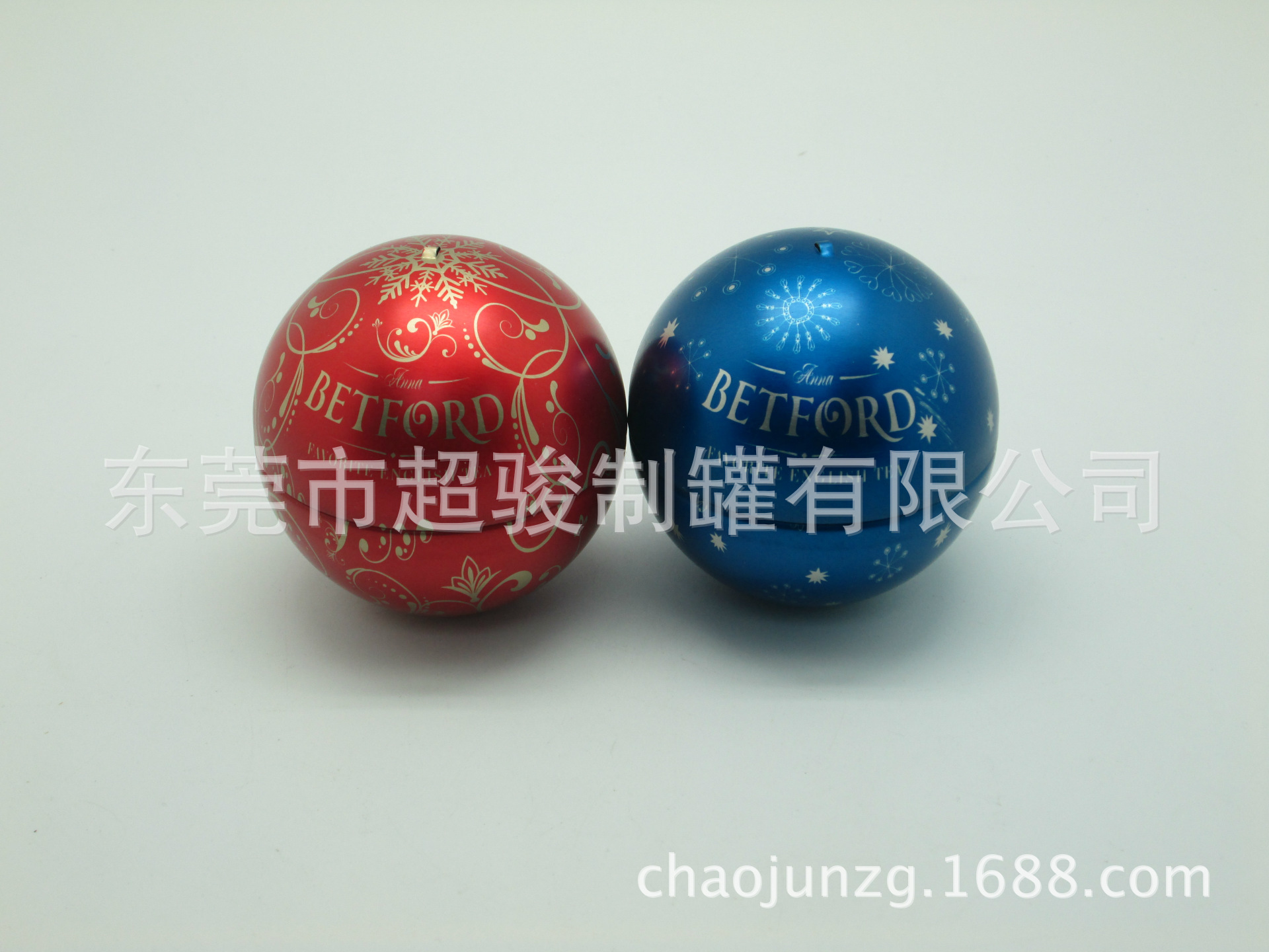 供应精美球罐 76直径球罐 圣诞球罐 礼品罐 马口铁罐