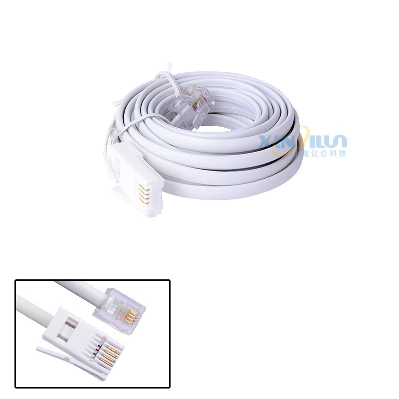 5 м Британская телефонная линия RJ11 UK 6P4C четырехъядерная телефонная линия Британско-американская телефонная линия 15FT