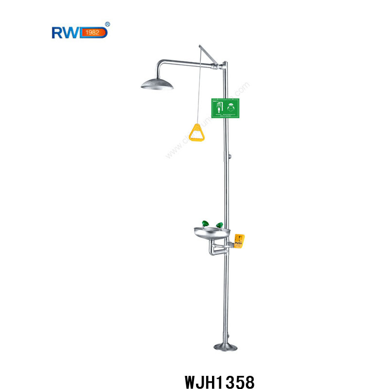 304不锈钢复合式洗眼器润旺达紧急洗眼器WJH1358
