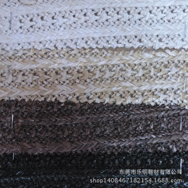 DB4075支持网购混批PP草面料手袋箱包