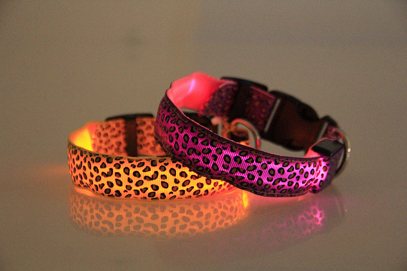 豹纹LED发光狗项圈 挺好品牌 (29)