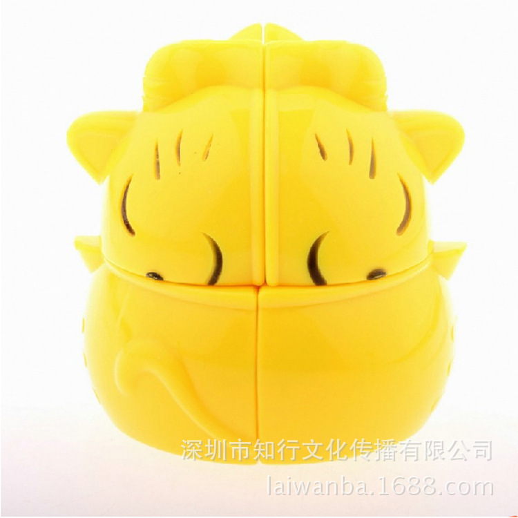 永骏 招财猫二阶魔方 Lucky cat 2X2变形异形卡通魔方 益智玩具-阿里巴巴