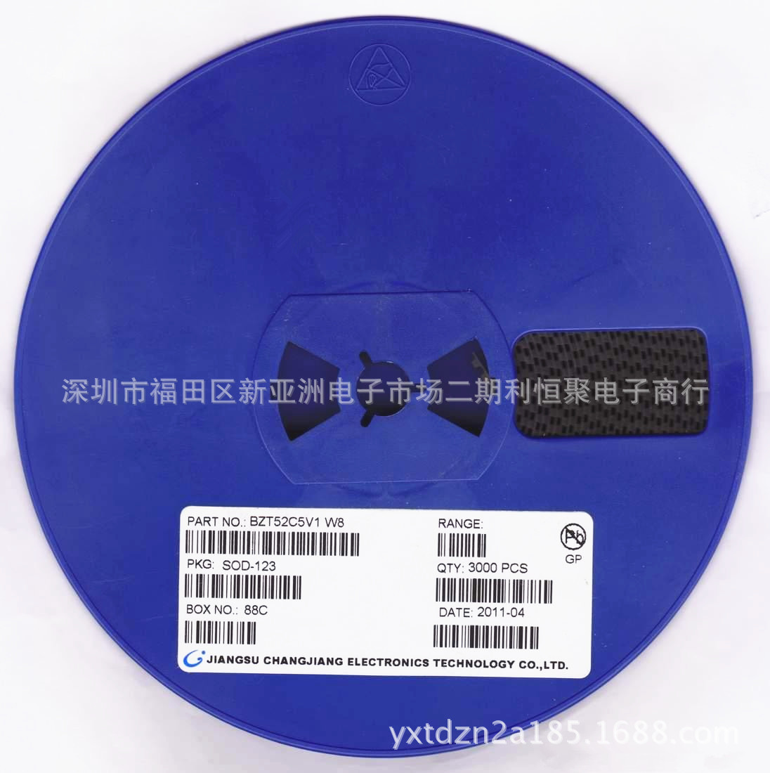 BZT52C5V1 W8  SOD123 5.1V稳压二极管齐纳二极管(稳压)