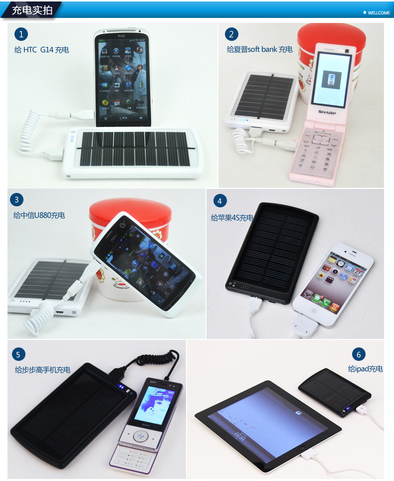 Chargeur solaire en ABS - 5 V - batterie 3000 mAh - Ref 3396481 Image 17