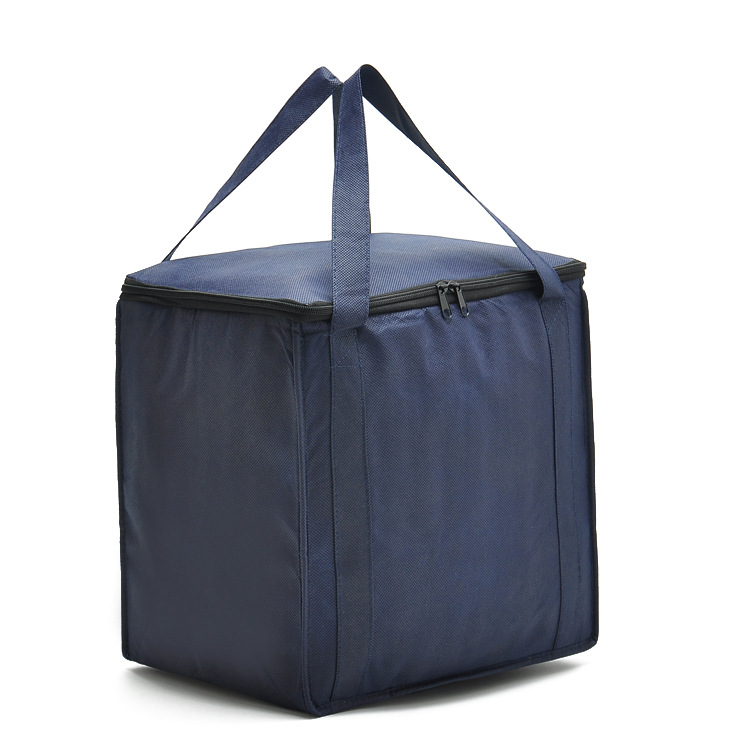 厂家上新日韩大容量型户外野餐包 纯色手提牛津铝箔冰袋保温包