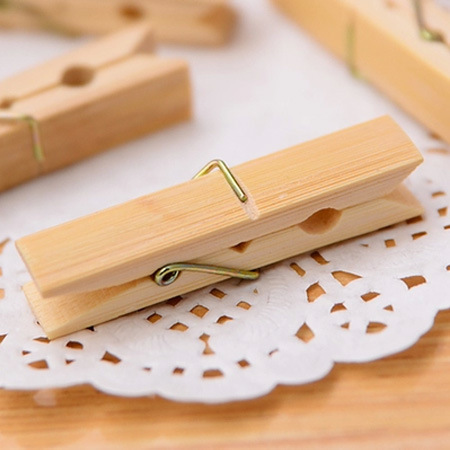 20 pieces of bamboo clips purchased from the binary store, multi-purpose clothespins, trouser clips, clothespins, bamboo clips