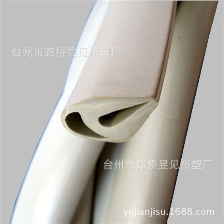 Productos de extrusión de plástico PVC tira de plástico sellado de borde tira de revestimiento de PVC perfil resistente a la corrosión image 2