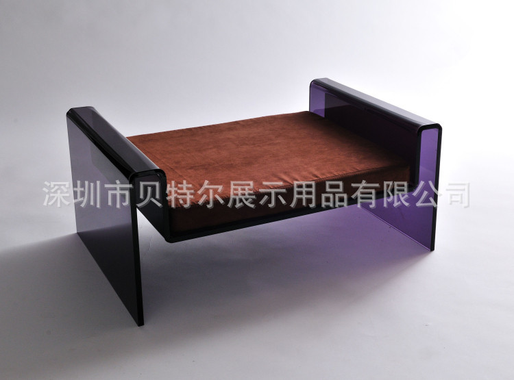 亚克力宠物床 猫狗床 折弯透明狗床厂家定做