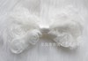 Children's shiffon hair accessory with bow handmade, headband, hairgrip, wholesale, 8cm, 12 colors