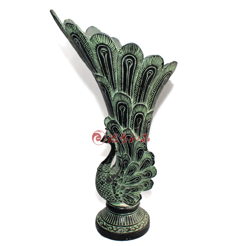 批发批发仿古青铜器丹凤摆件家居摆件中国特色纪念品|ru