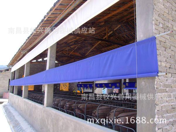 Granja de cerdos máquina de laminación resistente a la intemperie tela de Taiwán PE máquina de tela hebilla de motor granja rollo de cortina de película de cría de animales, crianza