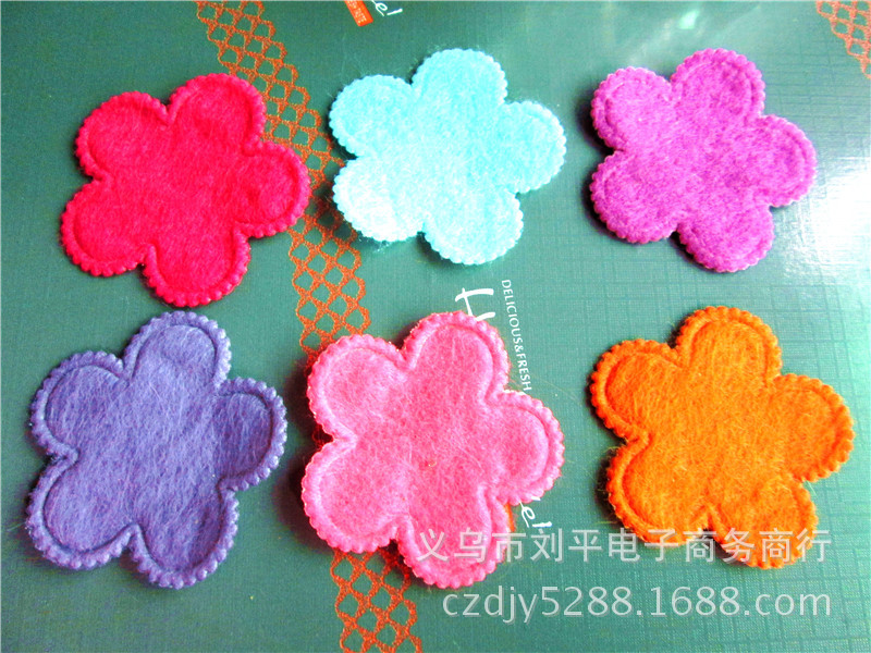 超声波压花 毛毡布花片 胸花 饰品配件 服装配饰