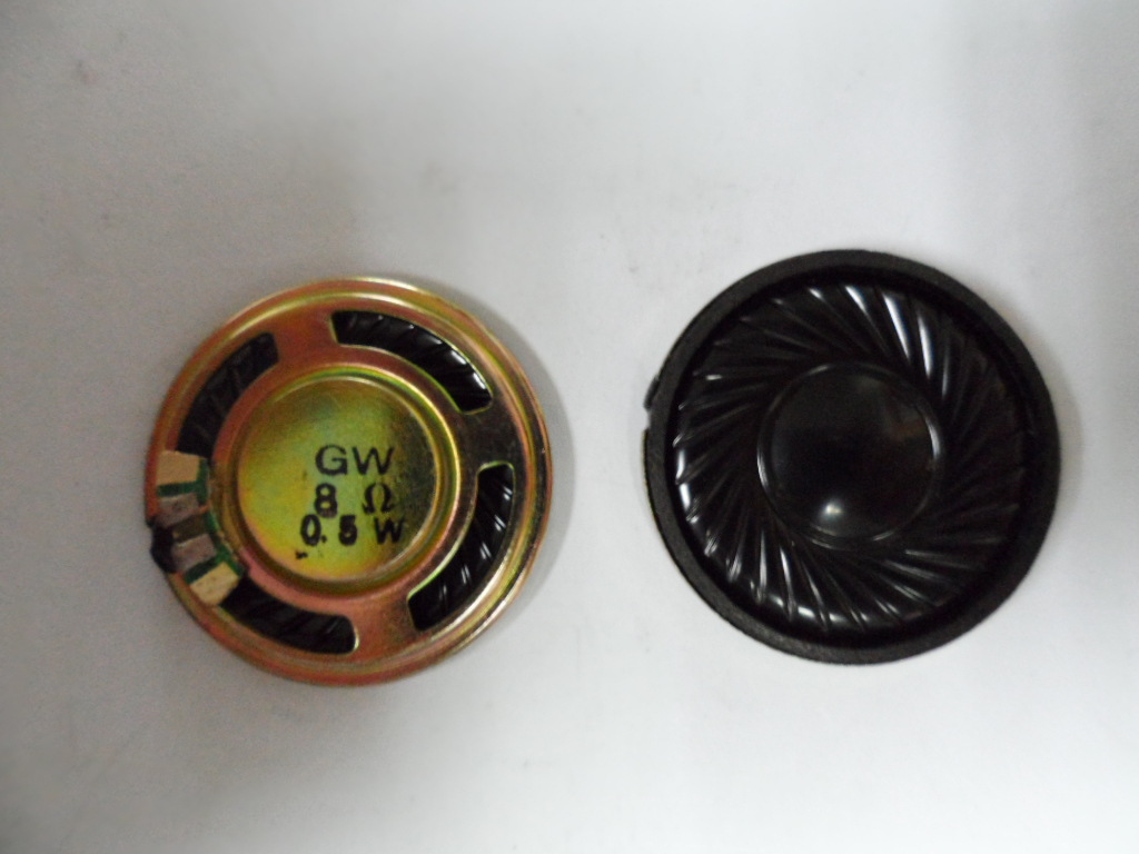 供应32MM超薄铁壳8欧0.5瓦喇叭